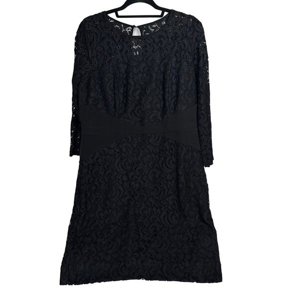 She’s black lace midi bodycon dress plus size 20 - Picture 1 of 9